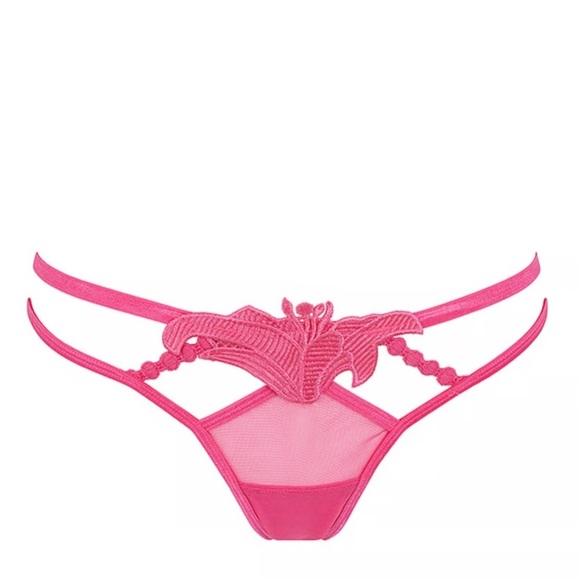 New! Bluebella Amina floral thong panty pink 10494 - Picture 3 of 9